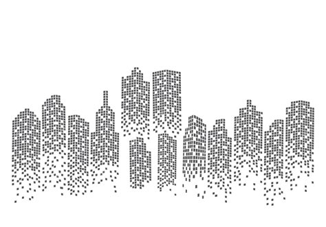 Premium Vector City Skyline Backgroud Illustration