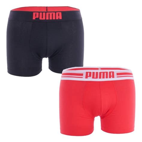 Lot De 2 Boxers Avec Logo PUMA Rouge Et Noir Packs For Man Brand