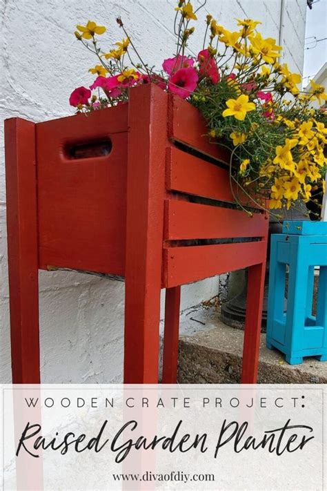 Raised Garden Planter An Easy Wood Crate Project Diva Of Diy