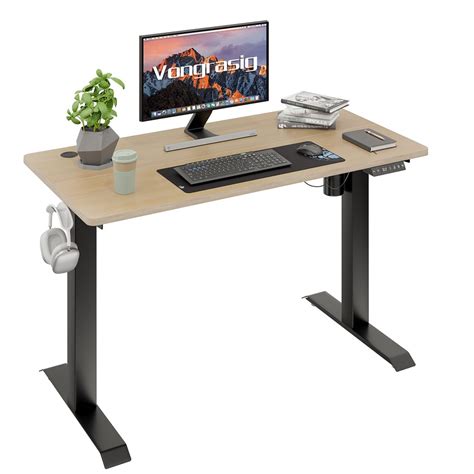 Vongrasig 55" x 24" Height Adjustable Electric Standing Desk, Sit Stand Computer Desk w/Memory ...