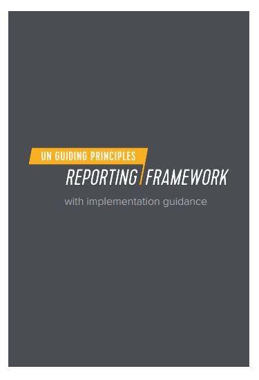 Un Guiding Principles Reporting Framework With Implementation Guidance