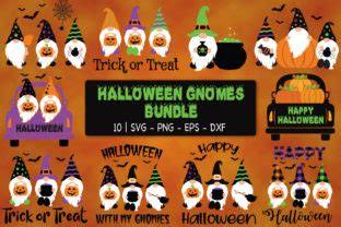 Halloween Gnomes Bundle Svg, Gnomes Svg Graphic by All About Svg ...