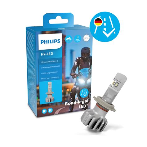 Philips Ultinon Pro6000 LED - Jetzt auch als H7-LED für Motorräder ...