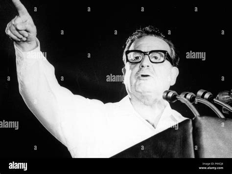 Salvador Allende, socialist President of Chile Stock Photo - Alamy