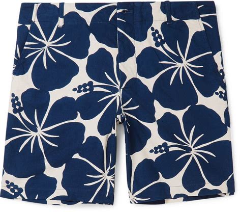 Freemans Sporting Club Hawaiian Print Cotton Shorts Hawaiian Print Mens Cotton Shorts Sport