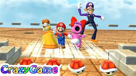 Mario Party 9 Step It Up Daisy V Birdo V Mario V Waluigi Player