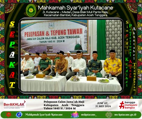 MS Kutacane Ketua MS Kutacane Hadiri Pelepasan Dan Tepung Tawar Jama