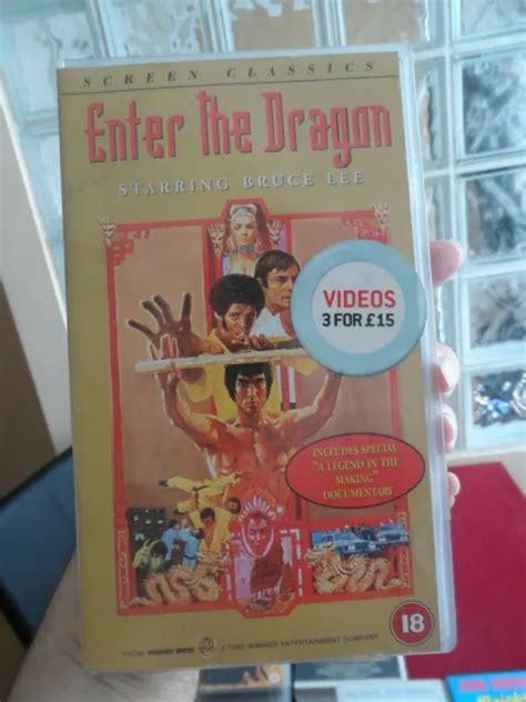 Bruce Lee Enter The Dragon Vhs Picclick Uk