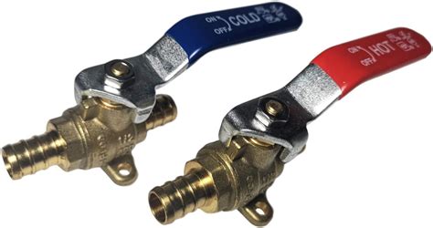 Amazon Pieces Xfitting Pex Ball Valve With Drop Ear Hot And