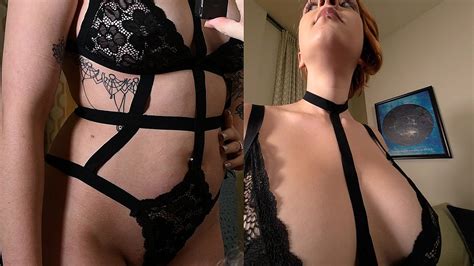 KAT KNIFE MODELS TWO VERY SEXY LINGERIE SETS FOR US
