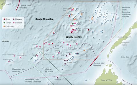 Spratly Islands, claimed by Malaysia, China, Taiwan, Philippines and ...