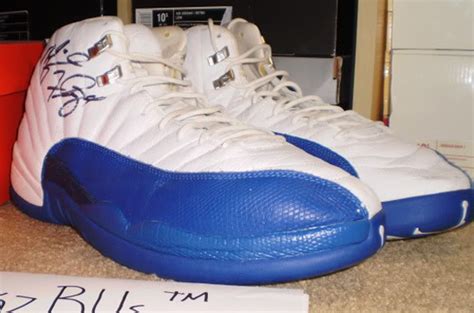 Air Jordan Xii 12 Michael Finley Autographed Game Worn Mavs Pe