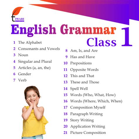 Class 1 English Grammar Book Updated For Session 2024 25