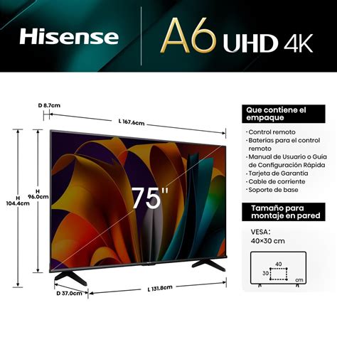 Ripley Televisor Hisense K Ultra Hd Smart Tv A N