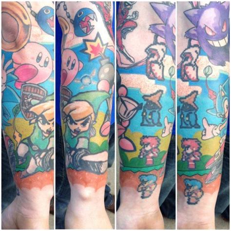 Gaming Sleeve Tattoos Gamer Tattoos Cartoon Tattoos Cool Tattoos