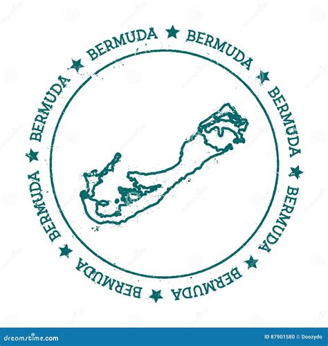 Bermuda Distressed Map. Vector Illustration | CartoonDealer.com #85045362