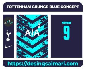 Tottenham Grunge Blue Concept Desings Aimari