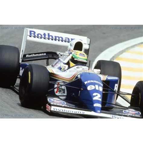 Ayrton Senna Poster Rothmans Williams Renault Fw Brazil Gp