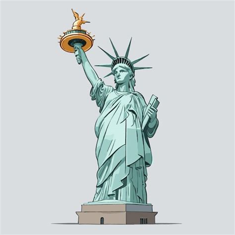 Premium Vector Statue Of Liberty Clipart Vector