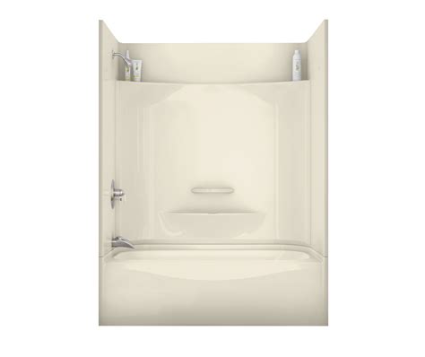 Kdts Afr Acrylx Alcove Right Hand Drain Four Piece Tub Shower In