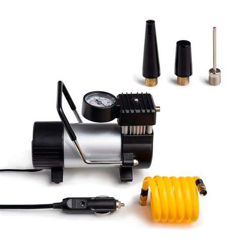 Compressor de Ar Automotivo 12V Cilindro Metálico 25L min 150 PSI