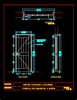 Detalles Constructivos De Tipos De Puertas En Dwg Librer A Cad