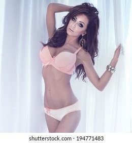 Romantic Sexy Brunette Beauty Woman Posing Stock Photo Shutterstock