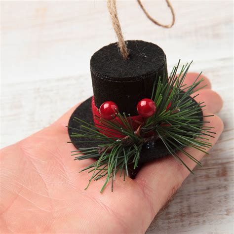 Black Felt Christmas Caroler Hat Doll Hats Doll Supplies Craft