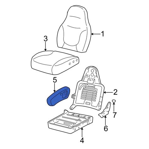 Ford OE XL3Z15644A19AAA Front Left Seat Armrest