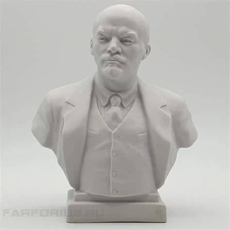 Бюст В. И. Ленин, бисквит, лфз, Боголюбов, Ингал