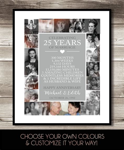 25th Wedding Anniversary 25th Anniversary T 25 Years Etsy Canada