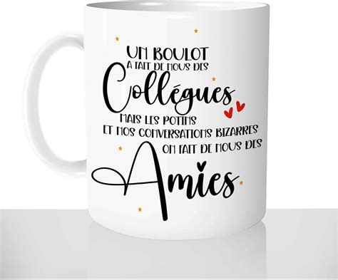 Mug Collègues Devenues Amies Tasse Cadeau Personnalisée Idée Cadeau