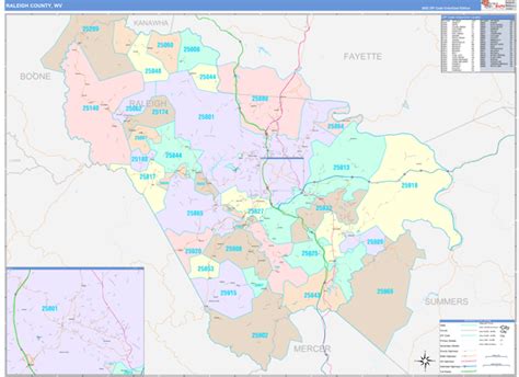 Raleigh NC County Map