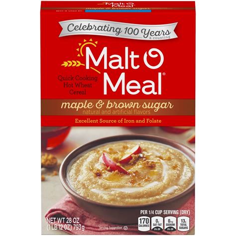 Malt O Meal Maple Brown Sugar Quick Cooking Hot Wheat Cereal 28 Oz Shipt