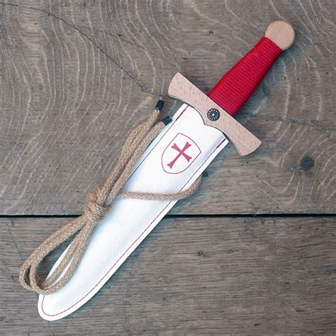 Wooden Dagger With Leather Scabbard Shield Design Shakespeares Globe