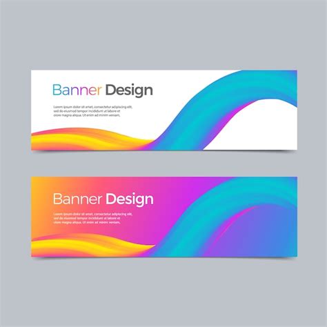 Premium Vector Vector Abstract Banner Modern Web Template