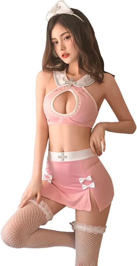 Amazon Snomyrs Women Sexy Lingerie Anime Cosplay Nurse Costume