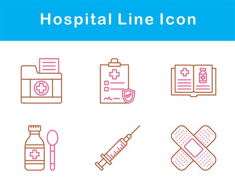 Hospital Vector Icon Set 21458631 Vector Art at Vecteezy