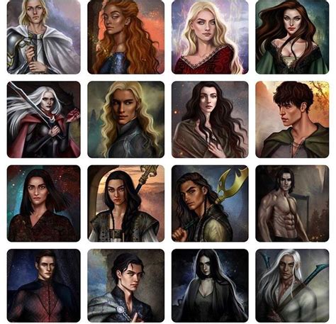 Throne Of Glass Characters Fan Art