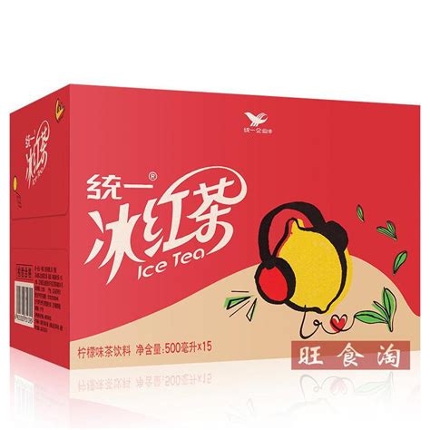 统一冰红茶柠檬味红茶饮料500ml 15瓶整箱批发【上海满量包邮】 阿里巴巴