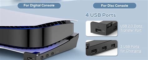 Amazon Meneea Horizontal Stand For Ps Console With Port Usb Hub