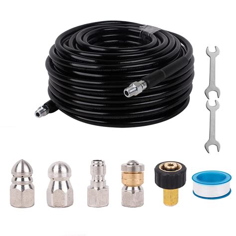 Buy Sewer Jetter Kit For Pressure Washer 100FT Hose Sewer Jetter