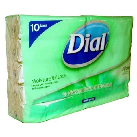 Dial Aloe Antibacterial Bar Soap 4 Ounce Pack Of 10 Ships Free