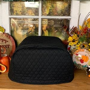 Black Quilted 4 Slice Toaster Cover Ready to Ship - Etsy