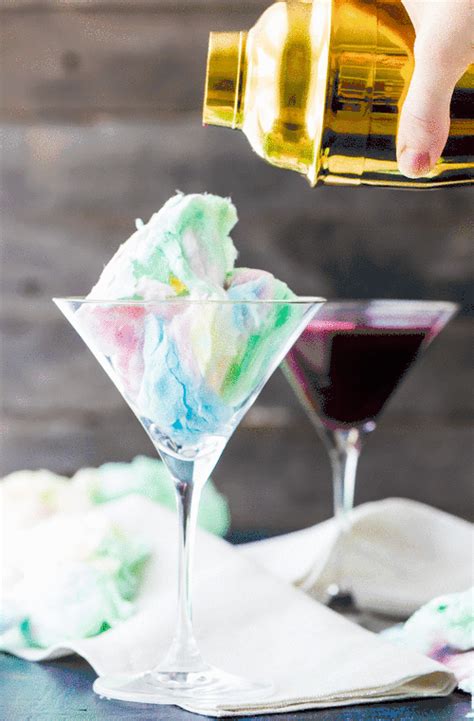 Magic Cotton Candy Martini Fun Martini Recipe The Cookie Rookie