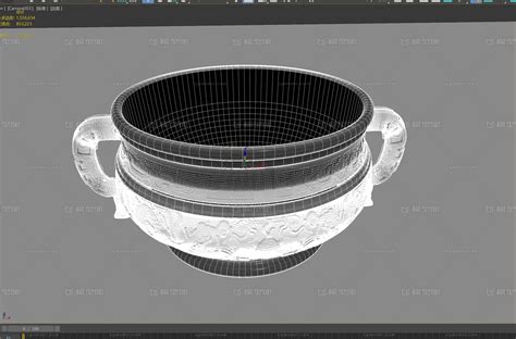 古代器皿 香器 香炉 香盆 写实 大殿 插香器皿 古代器模型 杯具器皿模型库 3ds Maxmax模型下载 Cg模型网