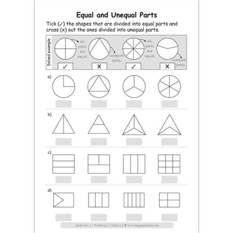 Class 2 Maths Fractions Activity Based Worksheets Key2practice