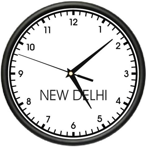 signmission cl  delhi time     delhi time wall clock
