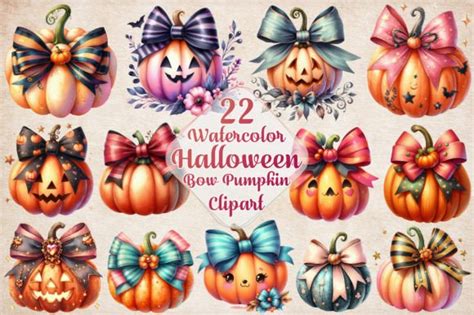 Halloween Coquette Bow Pumpkin Png Graphic By Designhome Creative Fabrica