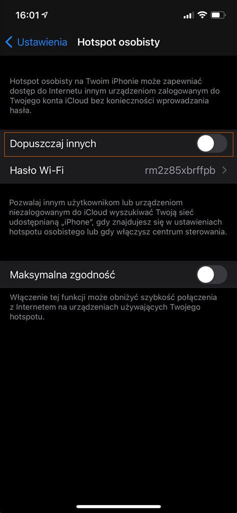 Udostępnianie internetu z telefonu